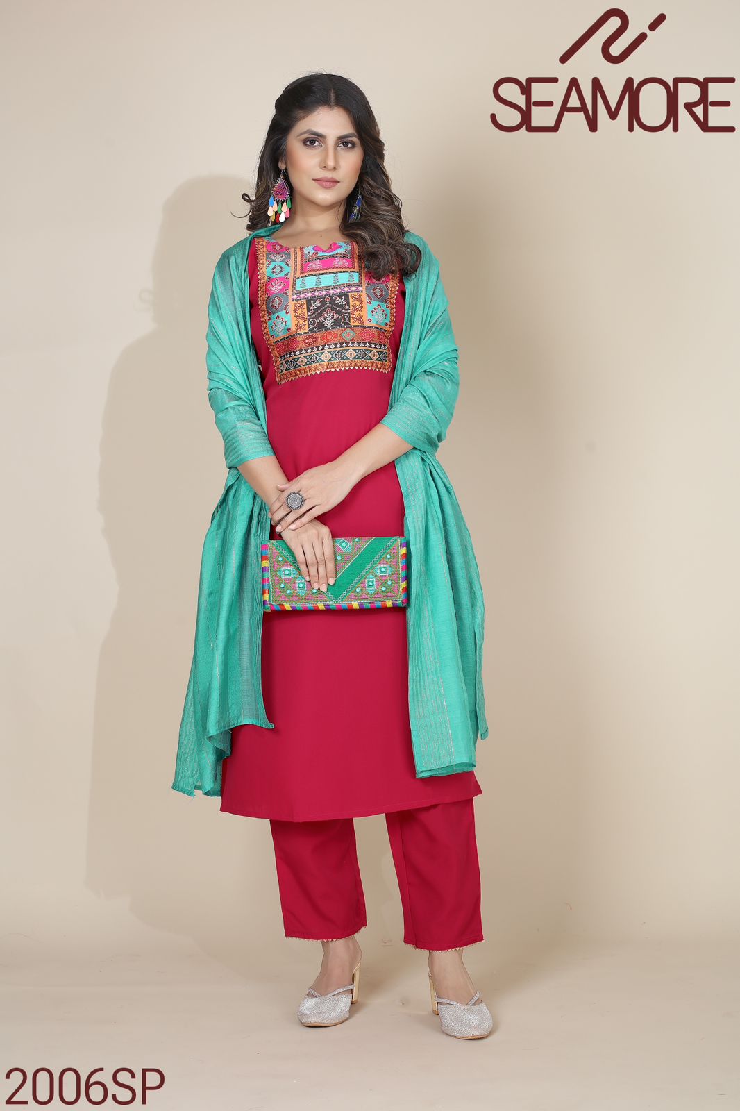 Pooja Plus 2 By Seamore Best Kurti With Bottom Dupatta Wholesale Shop In Surat